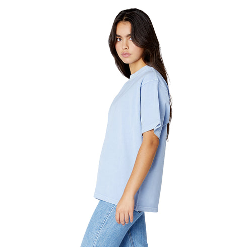 heavyweight pigment tee grape ice model women side